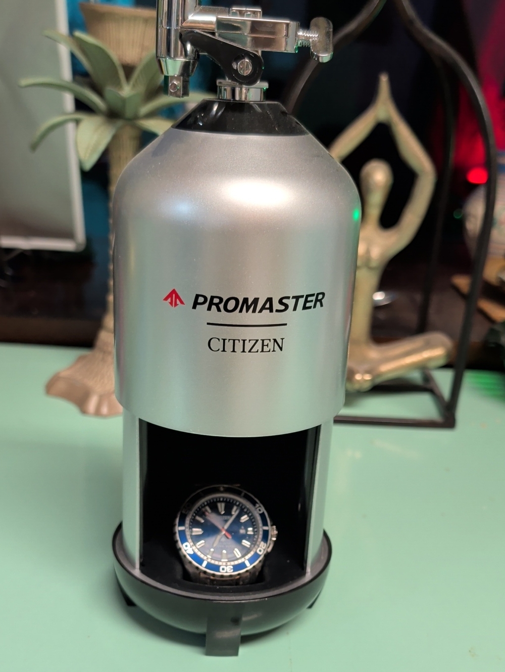 Citizen Promaster Silver Display Pod with Blue Dial Watch